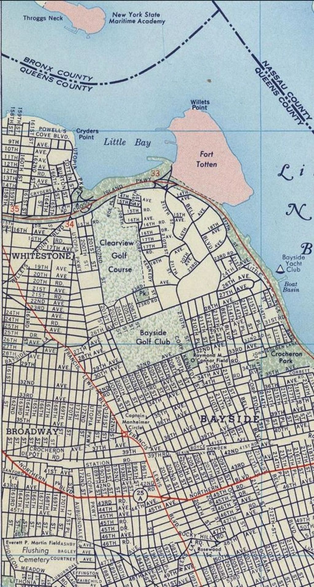 Shell 1956  street map