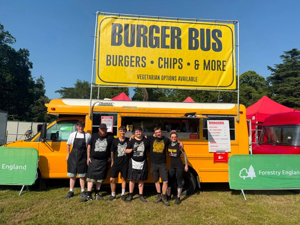 Burger Bus festival catering team