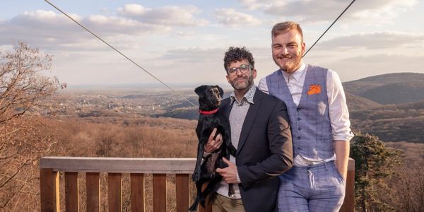 gay friendly wedding, LGBT Halifax, including our dog in the wedding in Halifax . Queer Wedding