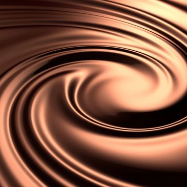 A chocolate swirl