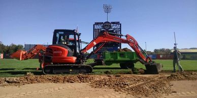 Lip removal on baseball infield