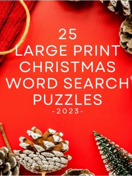 Large Print Christmas Word Search Book