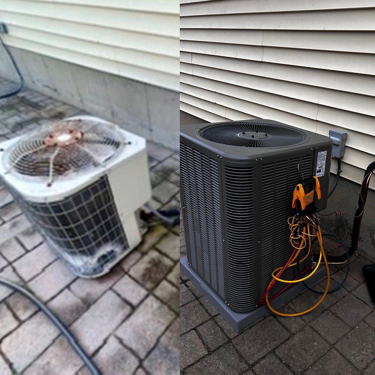 A/C units can corrode on the exterior over time, leading to efficiency decay and leaks.