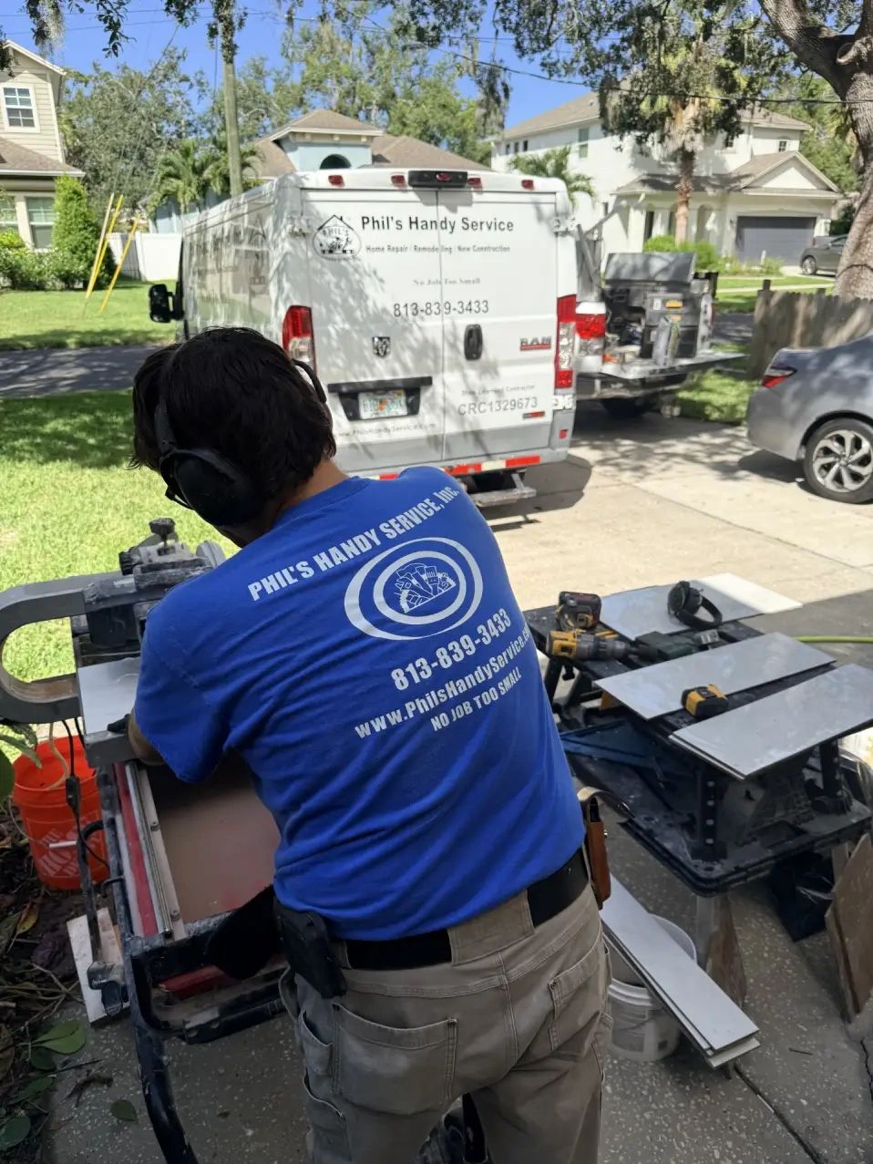 Licensed Tampa handyman providing professional on-site repair and installation services
