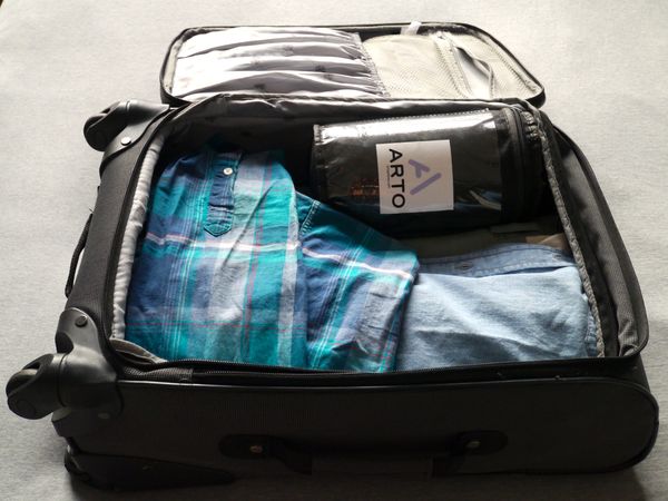 Arto Pillow - Memory Foam + packed in a suitcase. 