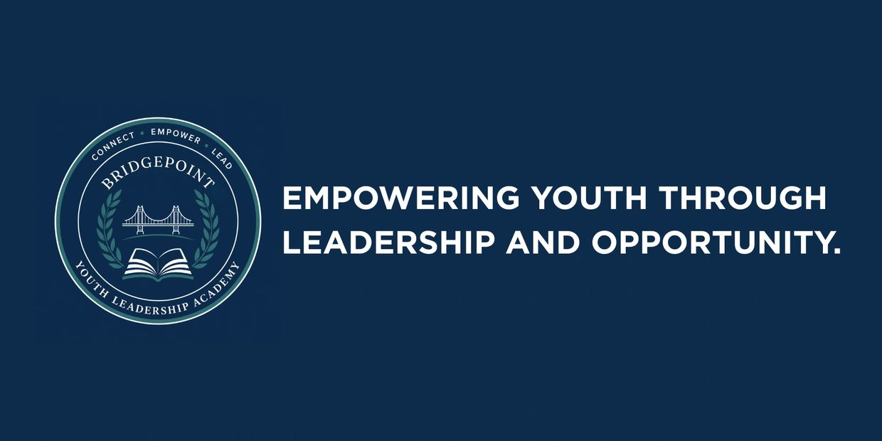 Bridgepoint Youth Leadership Academy logo with empowering message.