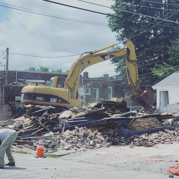 Demolition excavation