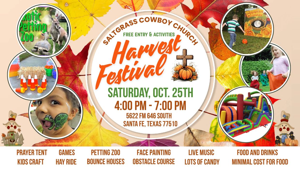Harvest Festival October 25, 2025 at Saltgrass Cowboy Church