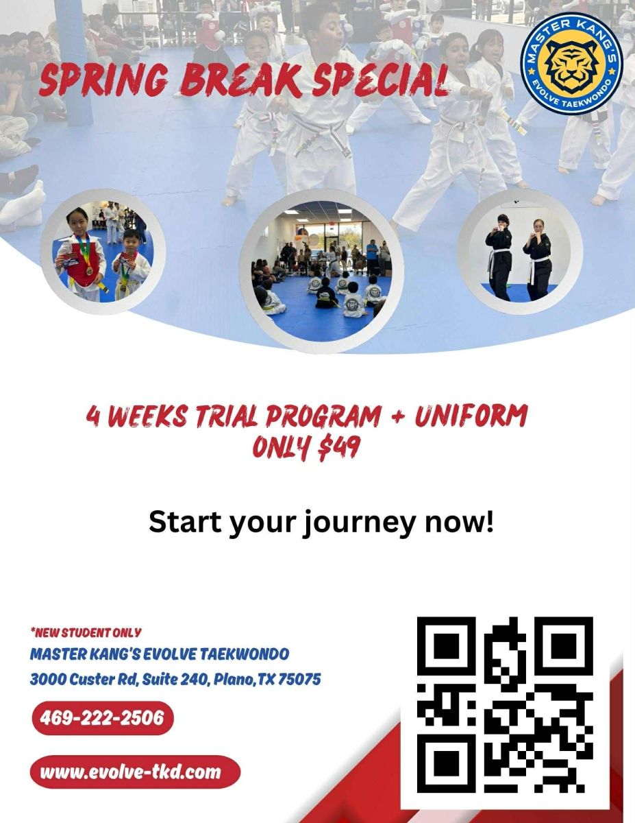Spring Tkd Spring break Special(Includes Free TKD Uniform))