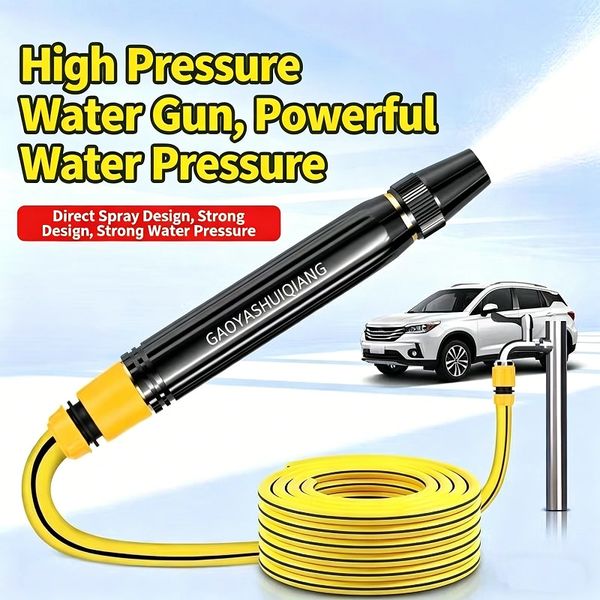 High-pressure water gun with strong direct spray for powerful water pressure.