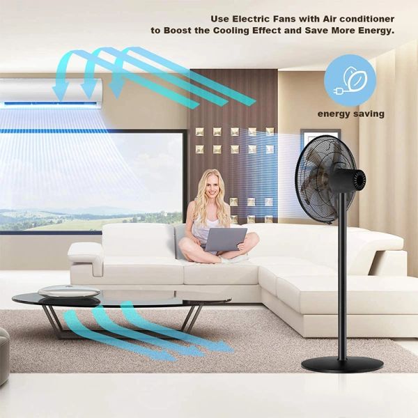 Electric fan and air conditioner combo boosts cooling and saves energy.