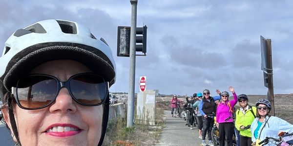 group of women on ebikes