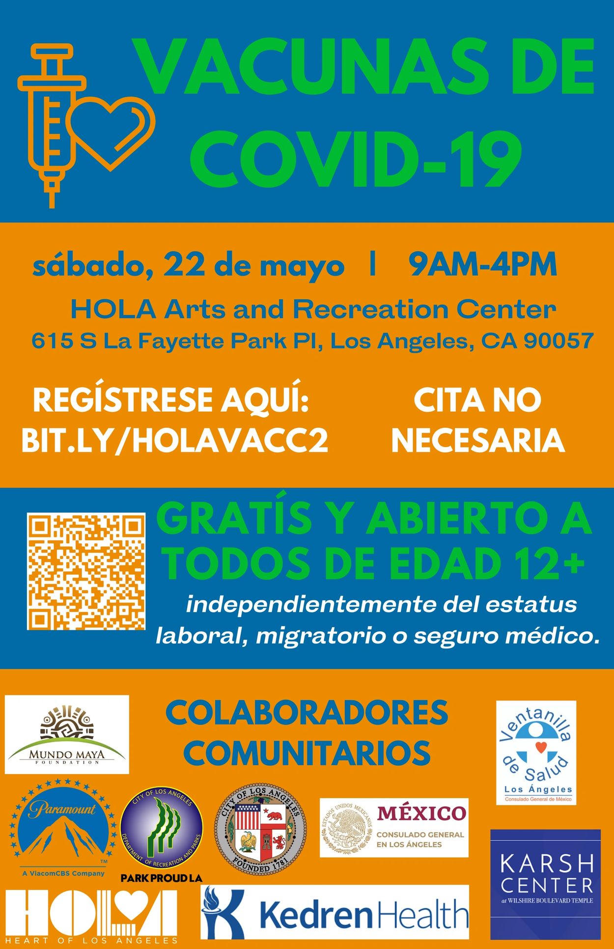 COMUNIDAD de HOLA: VACUNADOS JUNTOS HOLA COMMUNITY: VACCINATED TOGETHER!