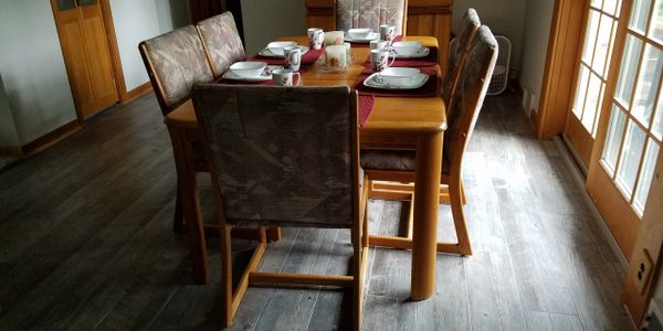 This i 4' x 8" ceramic tile we installed in a kitchen in Waterford, MI 48329 