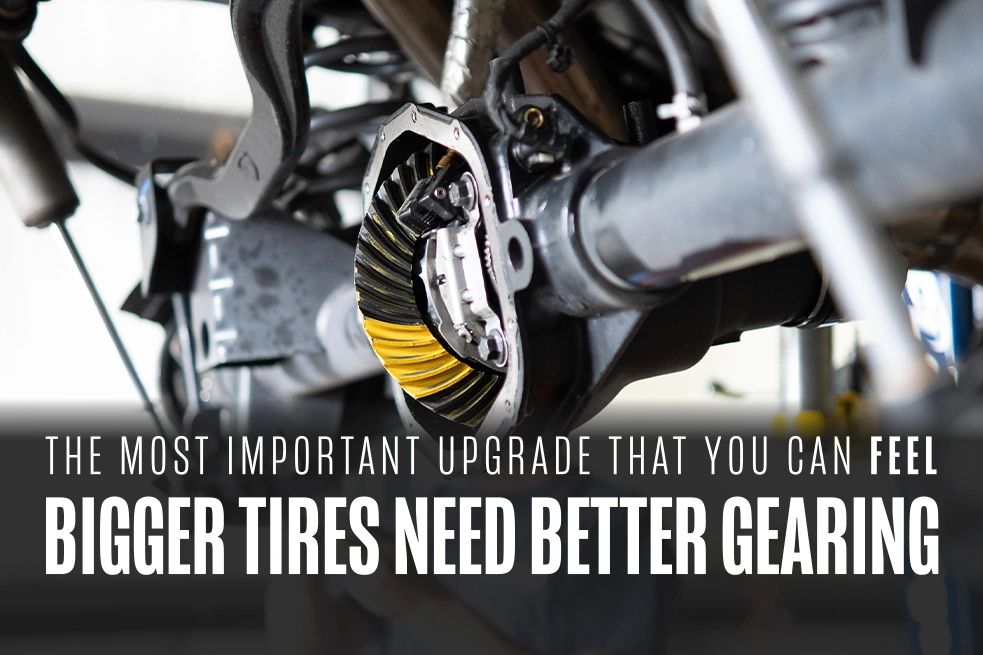 differential re-gearing makes a huge difference that you can feel