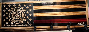 Thin Red Line coat rack