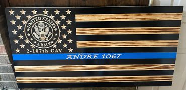 Customized Personalized Thin Blue Line flag