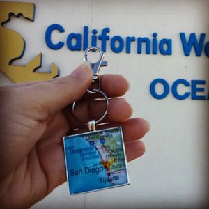Key chain at California Welcome Center in Oceanside, California.