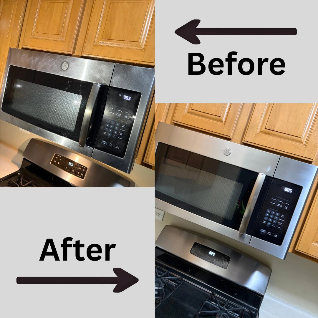 Microwave Stainless Steel Scratch Removal