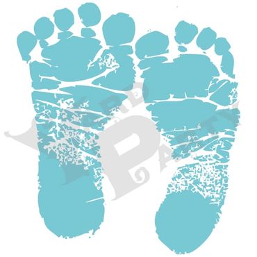 Baby Theme - Blue Footprint