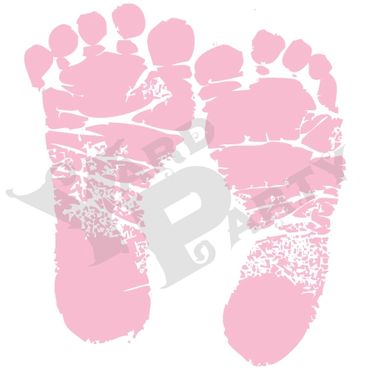 Baby Theme - Pink Footprint