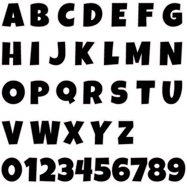 Letter Signs - Black Alphabet