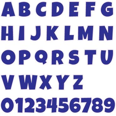 Letter Signs - Blue Alphabet