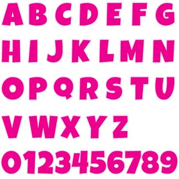 Letter Signs - Pink Alphabet