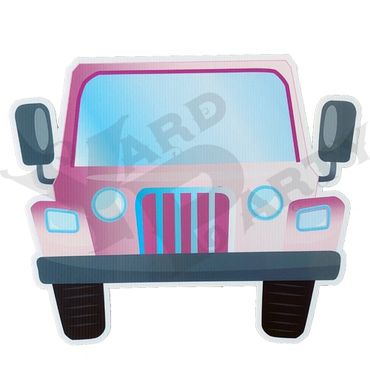 Sweet 16 Theme - Pink Jeep