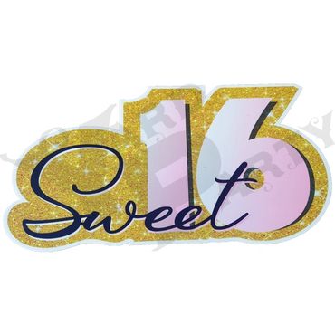 Sweet 16 Theme - Flash Sign