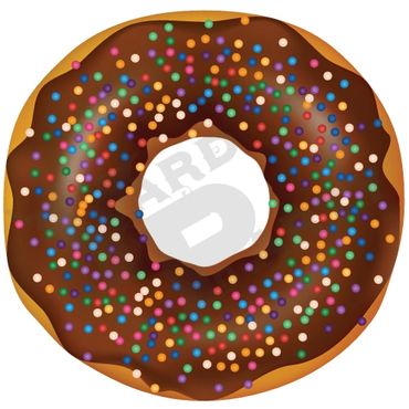 Sweet Treats Theme - Donut Chocolate Sprinkles