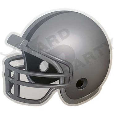 Sports Theme - Football Helmet Silver