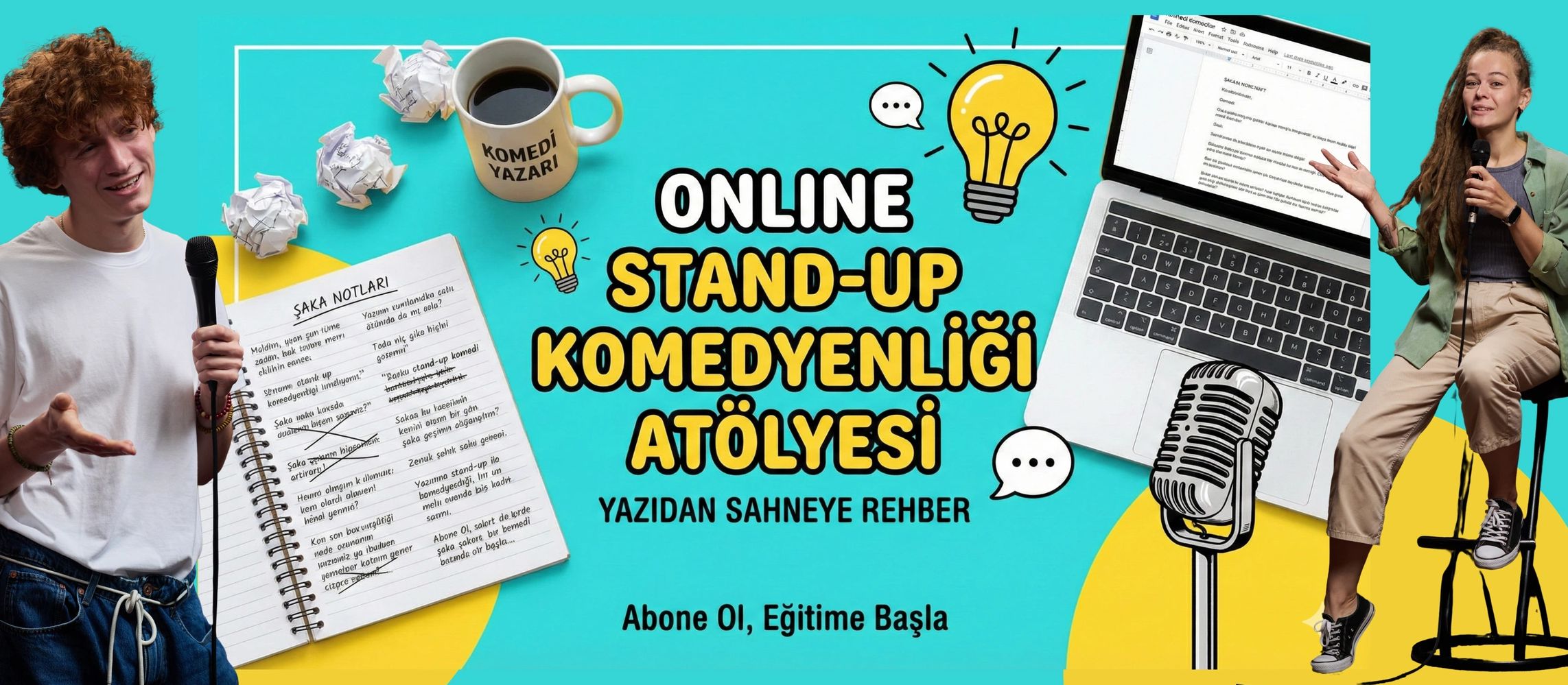 Can Akkiriş Yaratıcı Yazarlık Atölyeleri Stan-Up Komedyenliği Eğitim Sayfası