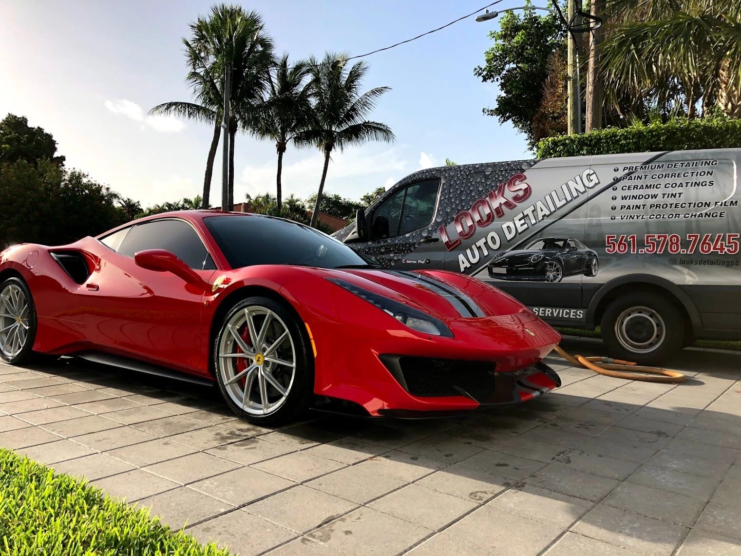 Ferrari auto detailing West Palm Beach LOOKS Auto Detailing