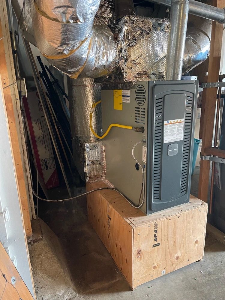 American Standard S8X1 furnace installation in San Francisco