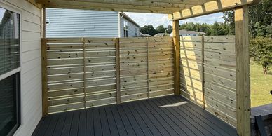 Finished Deck with pergola 