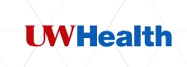 The logo of UW Health, a University of Wisconsin hospital system.