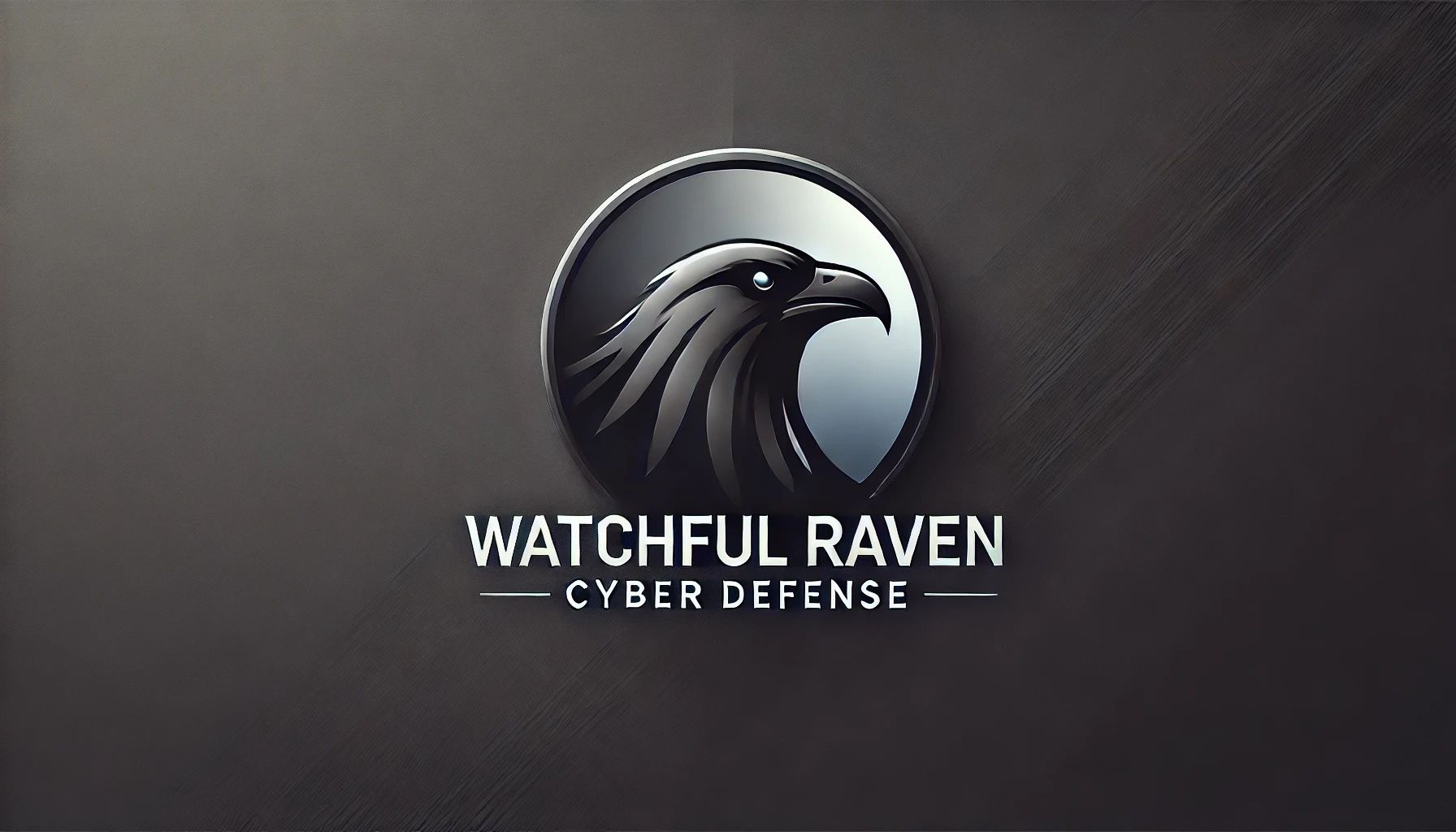 Head of raven in a circle