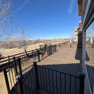 Deck builder aurora, deck builder parker, deck builder centennial, steel framing deck, steel railing
