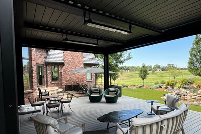 Luxury Trex deck with covered patio built in Greenwood Village, Colorado by Global Cooperation LLC