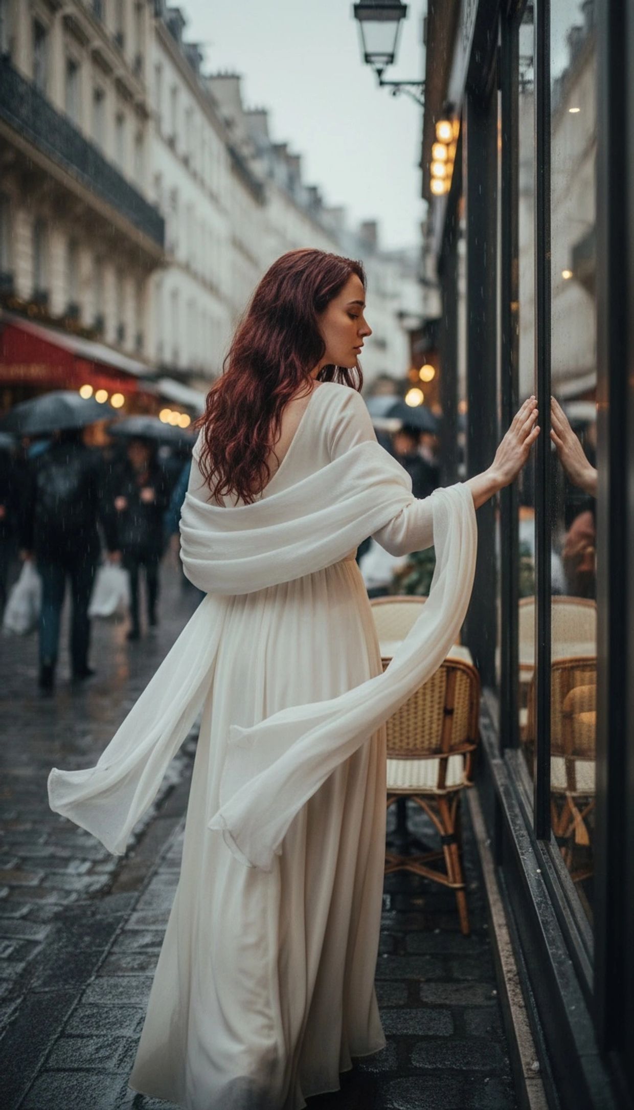 Bord des larmes  Un instant fragile entre douleur et espoir, où le cœur vacille mais cherche encore 