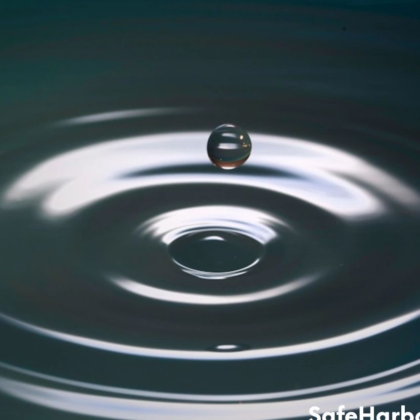 Water ripple symbolizing mindfulness therapy and emotional balance at Safe Harbor Counseling Missour