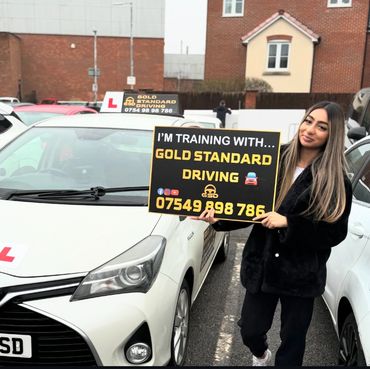 Student passed driving test first time in high Wycombe driving test centre on London road
