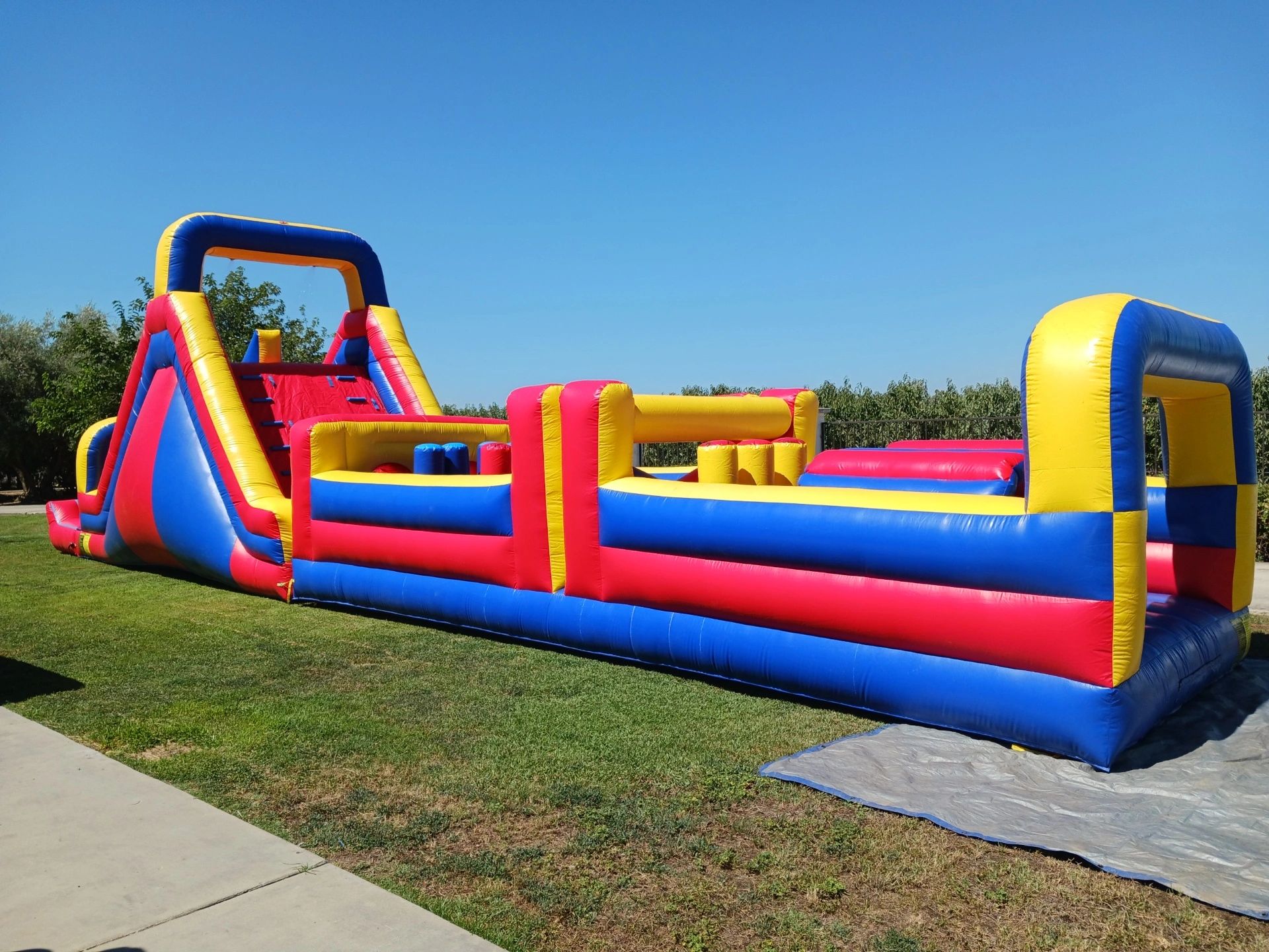Primary colored obstacle course available