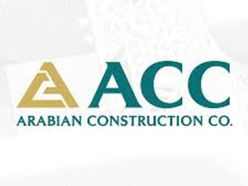 Logo of Arabian Construction Co. with ACC initials.