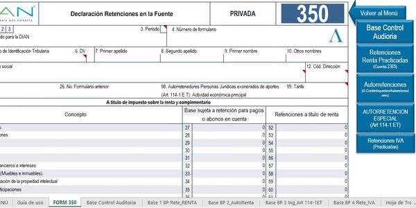 Formulario 350