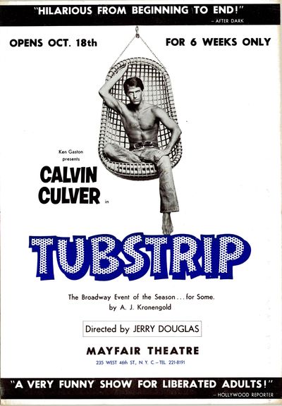 Tubstrip by Jerry Douglas, Broadway Poster (1974) featuring Casey Donovan