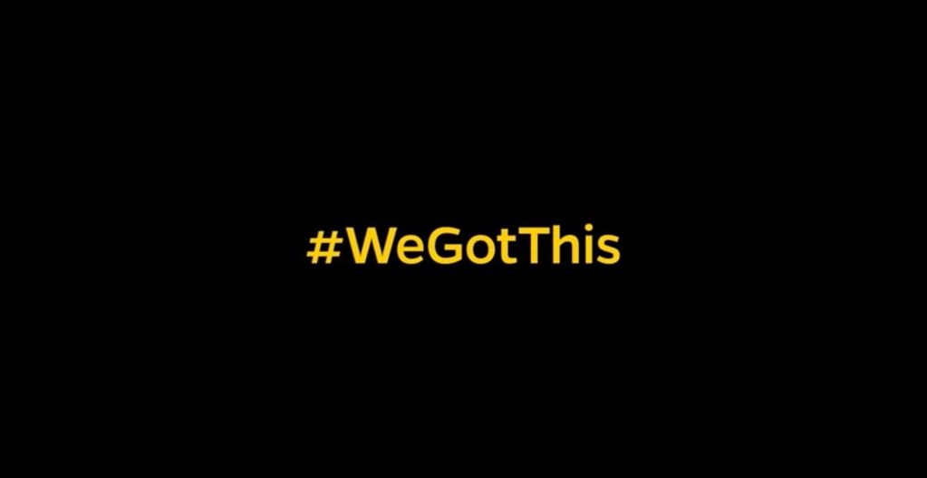 Black screen with #WeGotThis written 