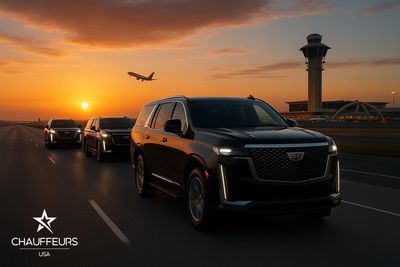 Convoy of Cadillac Escalades