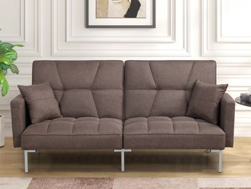 Jack futon split back click clack sofa bed arm sofa space saving